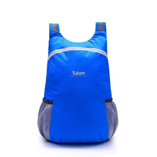 Blue foldable backpack waterproof