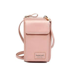 Pink crossbody phone purse