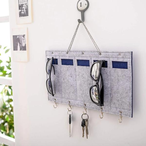 5 sunglasses  keys wall organizer