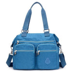 Sea Blue messenger tote bag crossbody nylon for women