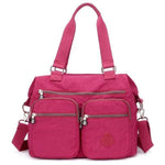 Grape purple messenger tote bag crossbody nylon for women