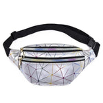 Cheap silver holographic fanny pack