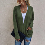 Gestrickter Pullover mit langen Ärmeln, -70% + Kostenloser Versand