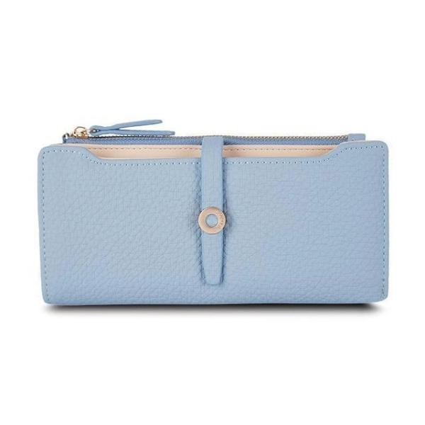 Blue slim wallets for women 