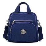 Deep blue backpack purse crossbody nylon women bag