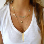 Feather necklace for women
