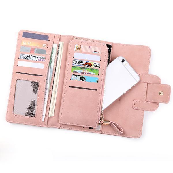 Trifold wallet for women