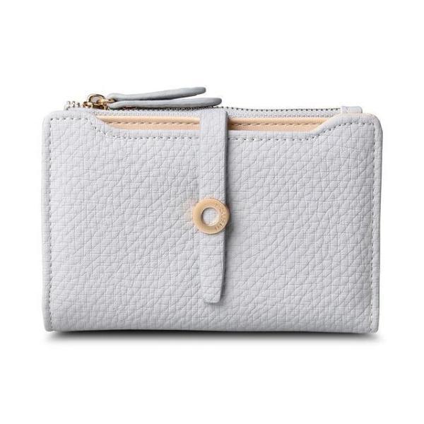 Light gray cute small wallets for women