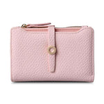 Light pink cute small wallets for women