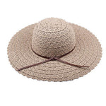 Khaki summer folder hat women