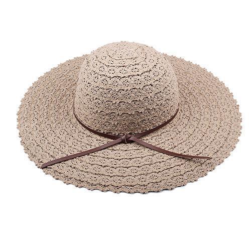 Khaki summer folder hat women