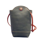 Green crossbody phone bucket bag