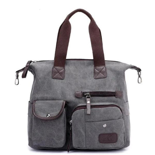 grey crossbody canvas messenger bag women