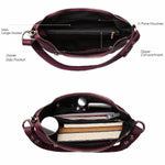 leather hobo bags with two separate compartment