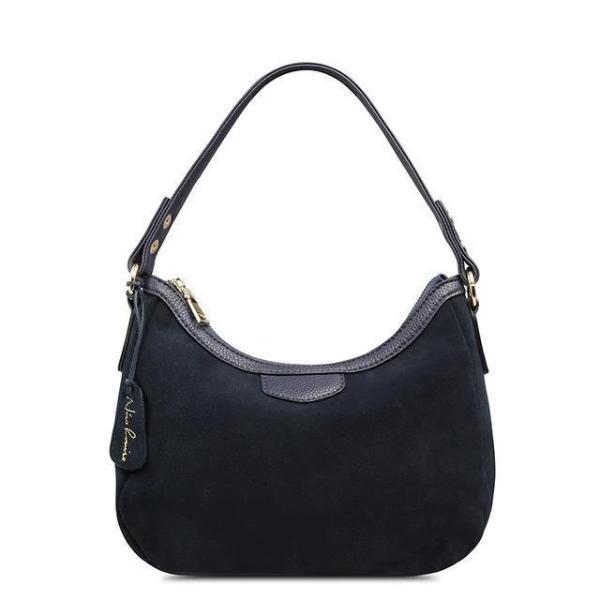 Navt blue Suede hobo bag