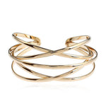  Twisted alloy Women Bracelet, gold