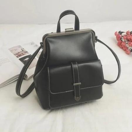 Deborah, Luxury Convertible Backpack for Women, black