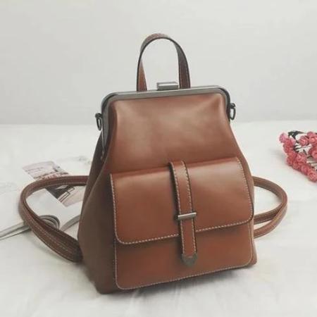 Deborah, Luxury Convertible Backpack for Women, brown