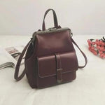 Deborah, Luxury Convertible Backpack for Women, burgundy 