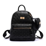 Black Fashion backpacks women's luxury