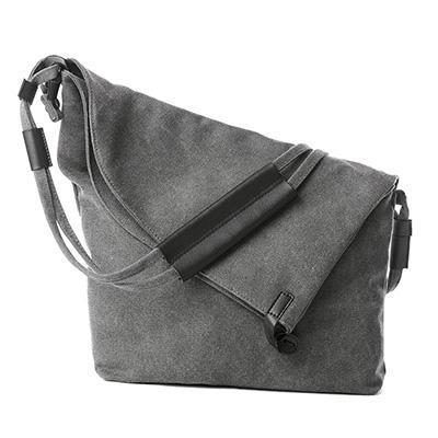 Canvas Crossbody Bag grey