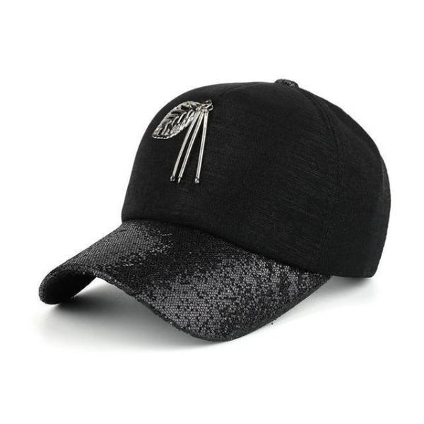 Black women's fashion baseball caps