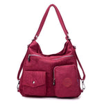 Grape purple convertible nylon bag