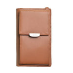Brown crossbody cell phone purse