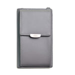 Gray crossbody cell phone purse