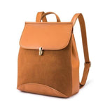 Brown Leather backpack purse with convertible shoulder strap