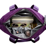 interior compartment tote crosssbody nylon bag