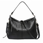 Black leather crossbody purse