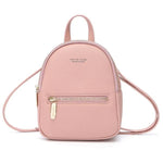 Pink mini backpack purse