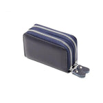 Blue RFID credit card small wallet womens