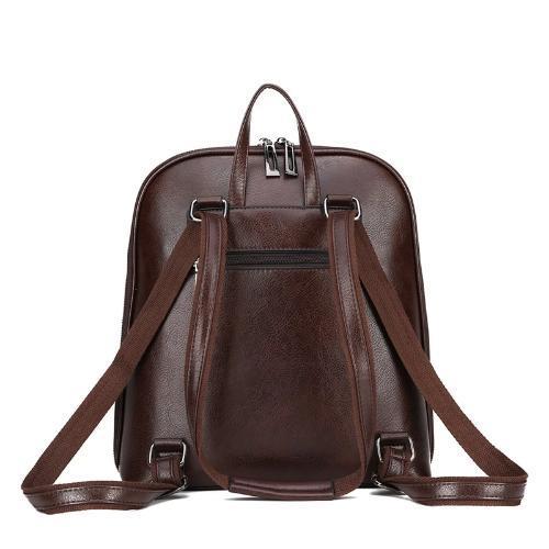 Leather convertible backpack purse