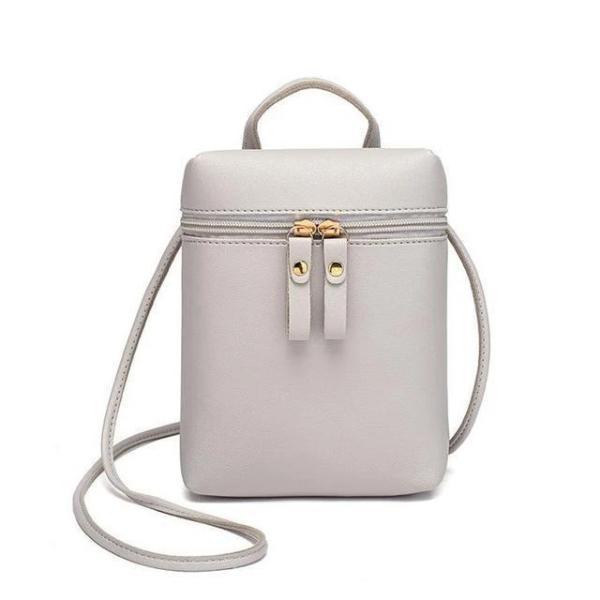 White crossbody cell phone purse 