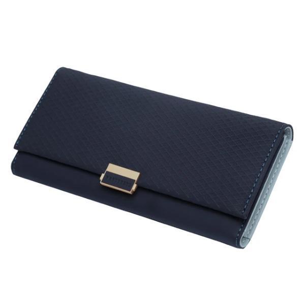 Blue women's clutch wallet
