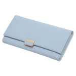 Light blue women's clutch wallet