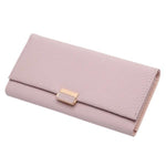 Pink women's clutch wallet