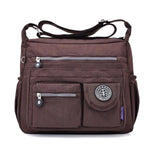 Coffe crossbody travel bag water bottle holder