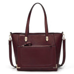 Coffe tote bag with front zip pocket