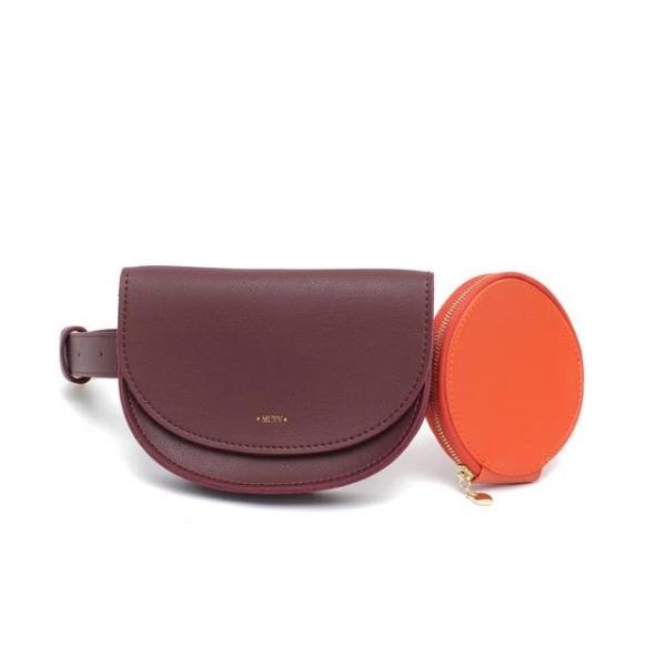 Burgundy fashion fanny pack womens