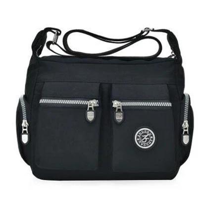 Black nylon crossbody bags cheap
