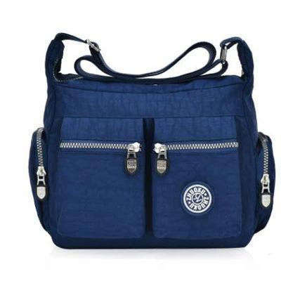 Blue nylon crossbody bags cheap
