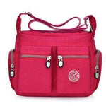 Rose red nylon crossbody bags cheap