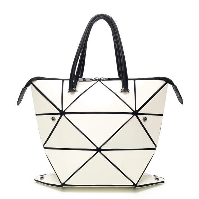 Luminous, Reflective Women Shoulder Bag, Cream