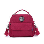 Grape purple small convertible backpack purse nylon