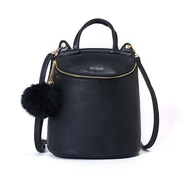 Black Fashion Backpack Purse for Women