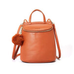 Orange Color Fashion Backpack Purse for Women