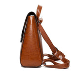 Brown side Backpack purse